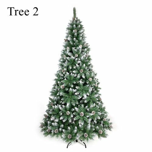 Artificial PVC Flocked Christmas Tree 7FT Snow Hinged Christmas Tree